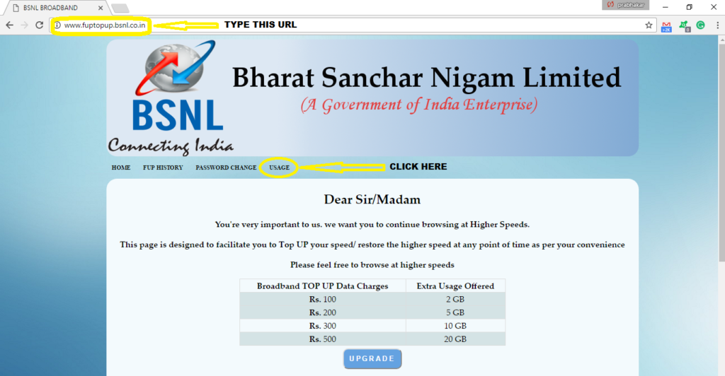 how to find bsnl broadband username