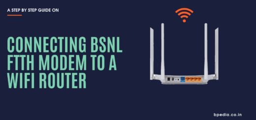 guide on connecting bsnl ftth ont or modem to a wifi router